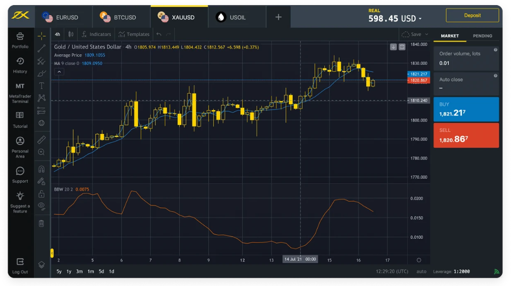 Exness 网络终端