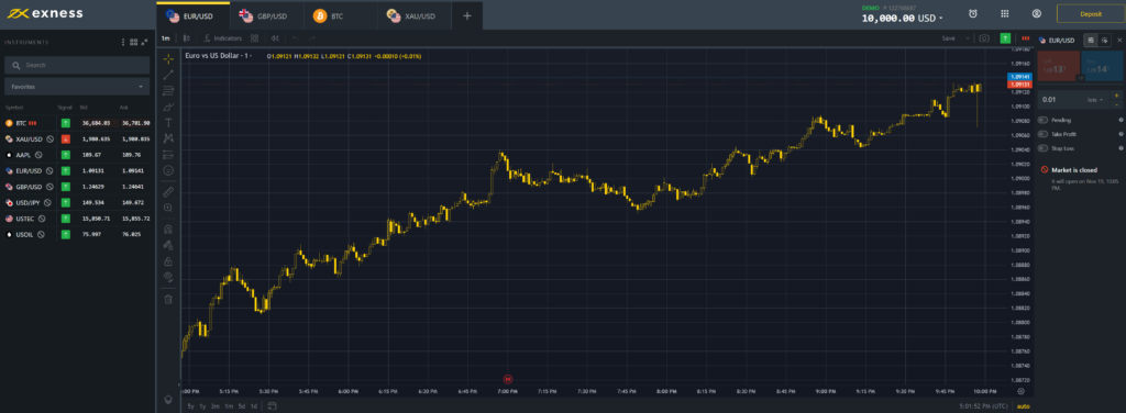 Exness Web Terminal