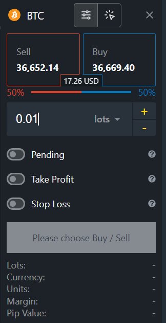 Exness Web Terminal customisation